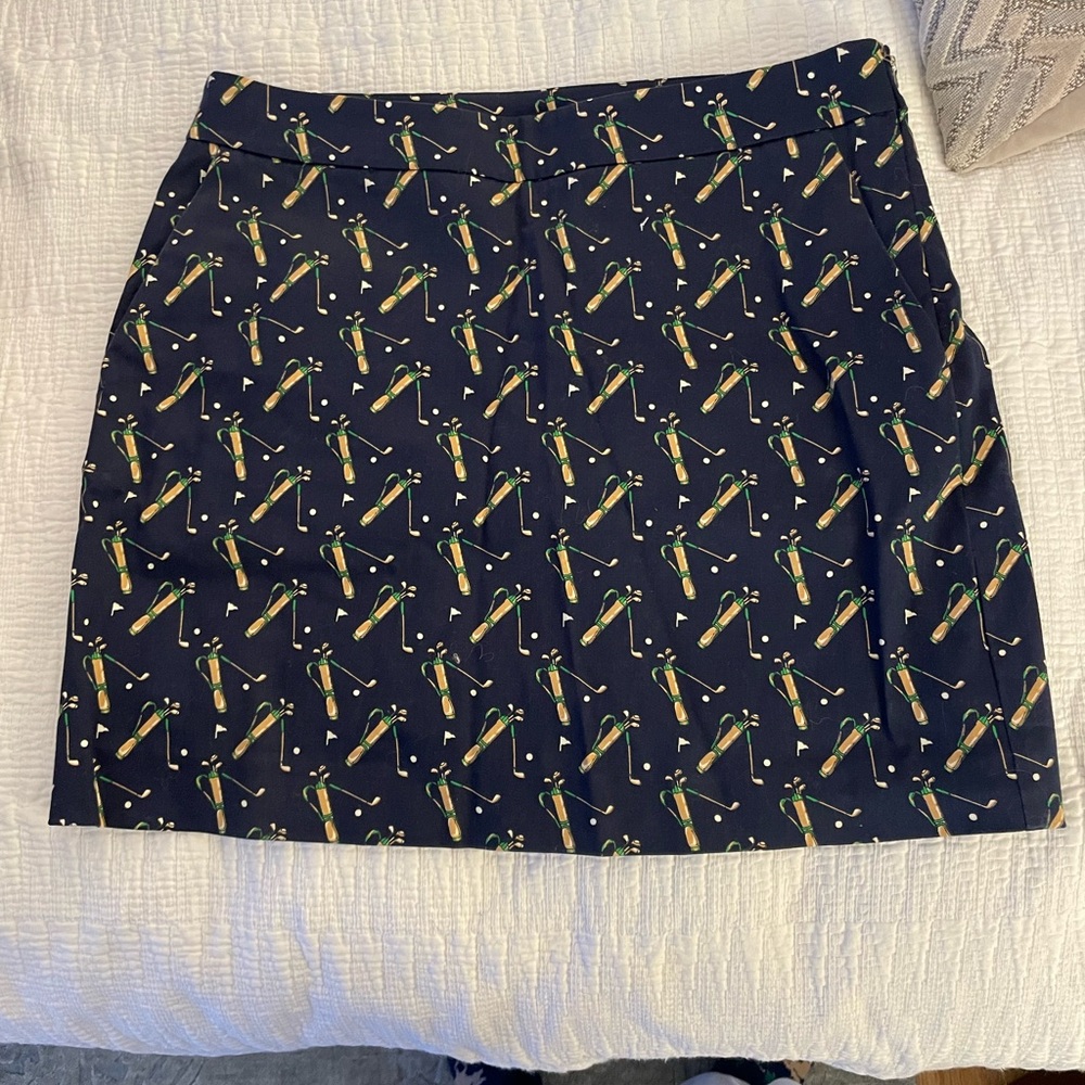 Ralph Lauren Navy Golf Print Skort